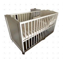 【無料・差し上げます】ベビーベッド　赤ちゃんベッド　IKEA イケア　の画像