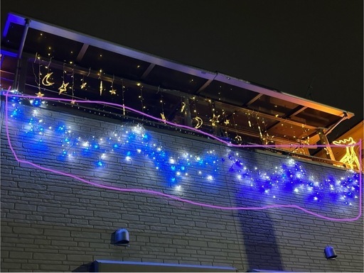 イルミネーション ブルー2色セット　LED