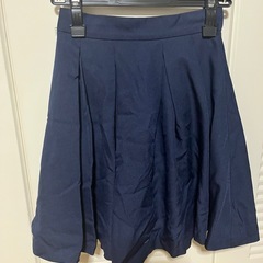 紺色ケロットスカート