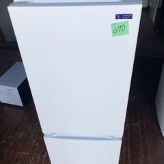 NO 670  🌈福岡市内配送設置無料✨🌈　2020年式 ヤマダ電機 2ドア冷蔵庫 (156L・右開き) ホワイト YRZF15G1の画像