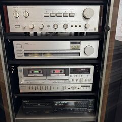 【激レア】 DENON アンプセット 通電確認済 S-995 CDP-337ESD DP-59L PMA-950 など 昭和レトロ アンティーク Y0482の画像