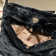 黒いファーバッグ！新品！未使用の画像