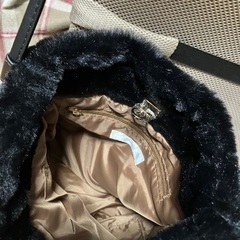黒いファーバッグ！新品！未使用の画像