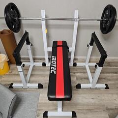 アイロテック ベンチプレス セイフティラック アイアンバーベル