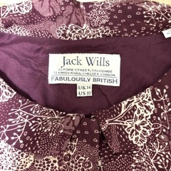 Jack Wills　ジャックウィルス　🇬🇧 ノースリーブ　ワンピース　ワインカラー　英国　森　ナチュラル　自然　清楚　セクシーの画像