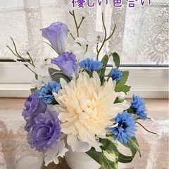 処分価格！かわいいお供え★アートフラワーアレンジメント２個セットの画像