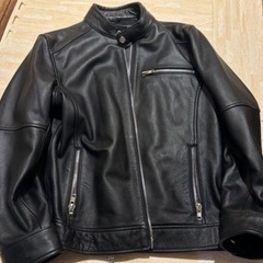 ⭕️超美品⭕️URBAN BARGN／本牛革シングルライダース　Lサイズ厚手の革