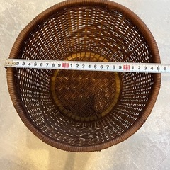 籐カゴ ラタン バスケット カゴ 籠 花籠 プランターカバー 鉢カバーの画像