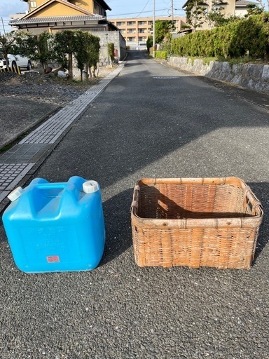 竹籠　ボテ箱