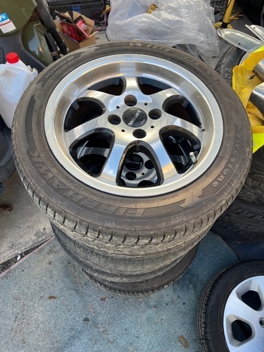 WORKのメッキホイール　175/60R15 　4本セット