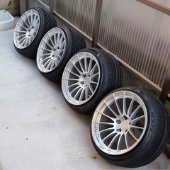 ENKEI   18インチ  4本タイヤ付き 深リム