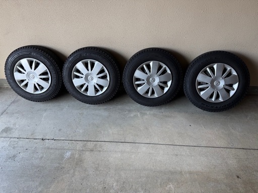 激安★日産NV200バネット 三菱デリカD3 スタッドレスホイール付き4本 グッドイヤー ICE NAVI cargo スタッドレス 165/80R14