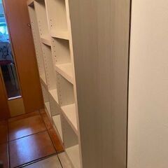 収納棚（フナモコ、ラチス、ホワイト、木製）の画像