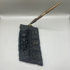 k1114602 ビンテージ ハワイ COCO JOE DESK SET ペンスタンド ココジョー TIKI トロピカル　メネフネ　アロハ　HAWAII ペン立て 置物 レトロ インテリア  中古 現状品の画像