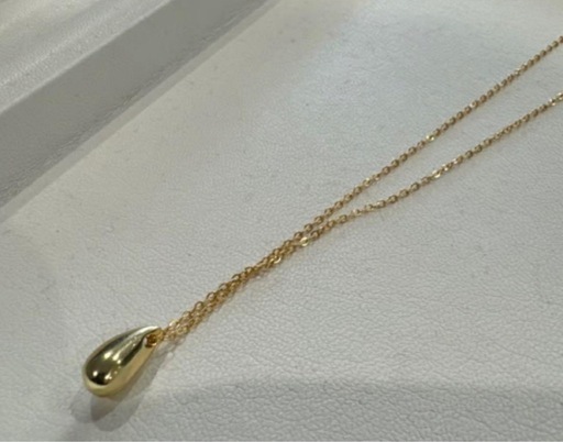 新品 ドロップネックレス  ゴールド/SV925