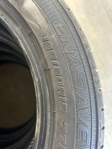タイヤ　DUNLOP ENASAVE EC300+ 夏タイヤ 165/60  R15  2024年製 4本
