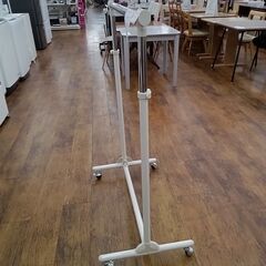 ★ジモティ割あり★  ハンガーﾗｯｸ ホワイト H98～174×D49×W87.5 クリーニング済み MT2973の画像