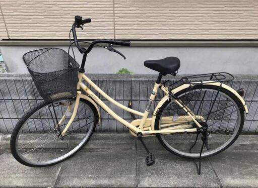 26インチ ママチャリ ブラウン