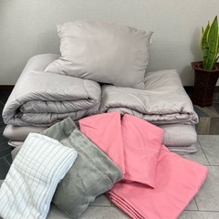 プレゼント付き！新品、シングルサイズ、布団9点セット