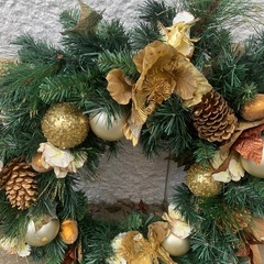 クリスマスリース特大の画像