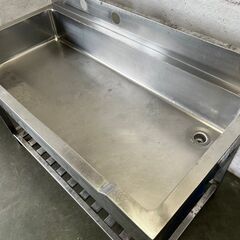 ステンレス製 舟形シンク 業務用 厨房機器 店舗用品 W1200×D600×H750 Y0486の画像