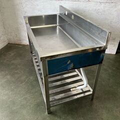 ステンレス製 舟形シンク 業務用 厨房機器 店舗用品 W1200×D600×H750 Y0486の画像