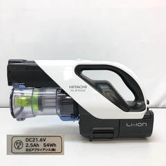 ss6941　日立 コードレススティッククリーナー PV-BT5000(W) ホワイト HITACHI スティック掃除機 白 パワーブーストサイクロン ハンディクリーナー サイクロン式 紙パック不要 スティッククリーナー 中古の画像