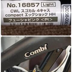 【美品】Combi スゴカル4キャス compact ベビーカー ピンク 型番16857の画像