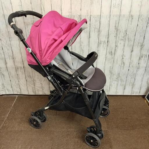 【美品】Combi スゴカル4キャス compact ベビーカー ピンク 型番16857