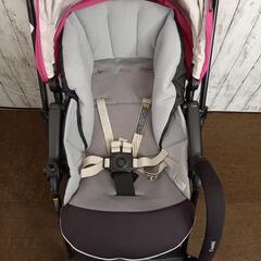 【美品】Combi スゴカル4キャス compact ベビーカー ピンク 型番16857の画像