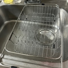 ニトリ スライド水切りバスケット 伸縮　ステンレス 浅型ワイド