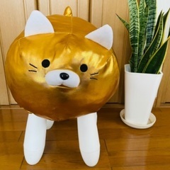 黄金色の猫か犬！　ぬいぐるみ　金運最高⭐️ クリスマスにも！
