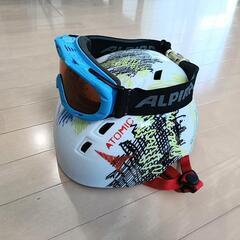 ★スキーウェア上下(phenix)130cm 子供 ／ヘルメット(atomic）／ゴーグル(ALPINA)/／4点セット★の画像