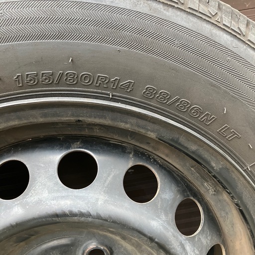155\80r14夏タイヤ
