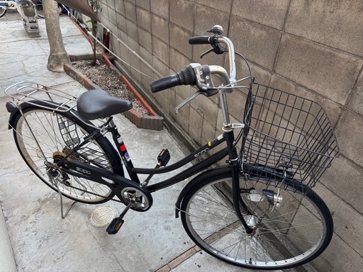 27インチ自転車　前後輪タイヤ交換済み