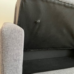 引き取り限定❣️収納付きソファ 2人掛けの画像