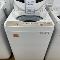 【ドリーム川西店御来店限定】シャープ　洗濯機　ES-GE6F／クリーニング済み 【2002146255601822】