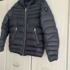 最終価格！レア！ディーゼル　DIESEL 黒 ダウンジャケット フード付きの画像