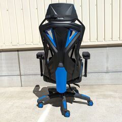 【20241213受付終了・J売】Motina・ゲーミングチェア・リクライニング・ヘッドレスト・オットマトン付・eスポーツ・No.240613-44の画像