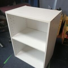 収納家具　カラーボックス　２段　白01