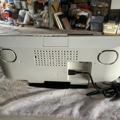 Panasonic コンパクトステレオシステム シルバー SC-HC35-Wの画像