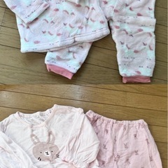 ｷｯｽﾞ 7枚ｾｯﾄ 80ｻｲｽﾞ 秋冬用 ﾊﾟｼﾞｬﾏ 服 ﾆｯﾄ 帽子　の画像