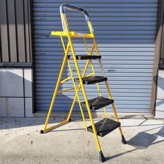 【20241211受付終了・J売】野澤産業・四段脚立・作業台付脚...