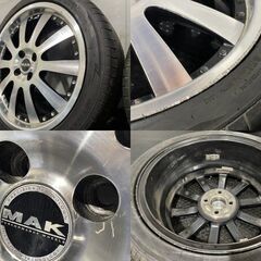 【MINERVA RADIAL F205 215/40ZR17】夏タイヤ【MAK MUGELLO ムジェロ 17インチ 7J4HPCD100+43】20～21年製 ブラポリ R56/MINI等　(MTD675)クレジットカード QRコード決済可能の画像