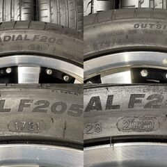 【MINERVA RADIAL F205 215/40ZR17】夏タイヤ【MAK MUGELLO ムジェロ 17インチ 7J4HPCD100+43】20～21年製 ブラポリ R56/MINI等　(MTD675)クレジットカード QRコード決済可能の画像