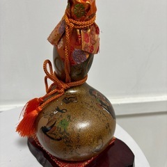 酒瓶 ひょうたん 盃　藤本酒造 空ビン 酒器 置物 縁起物 インテリアの画像