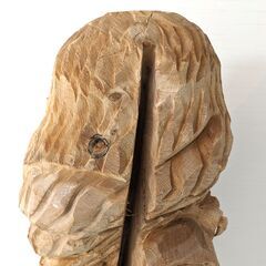 チェーンソー彫刻・フクロウ・ウェルカムサイン・玄関飾り・木彫り置物・No.240527-02の画像