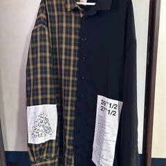 rovtski バイリンガルロングシャツ