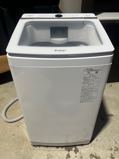 ２０２２年製　アクア　全自動洗濯機　大容量　９．０ｋｇ　ＡＱＵＡ　Ｐｒｅｔｔｅ　プレッテプラス　自動計量　送風機能　ＡＱＷ－ＶＸ９Ｍ