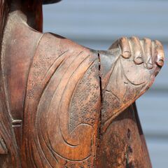 バリ・木彫り・女性像・No.200708-322の画像